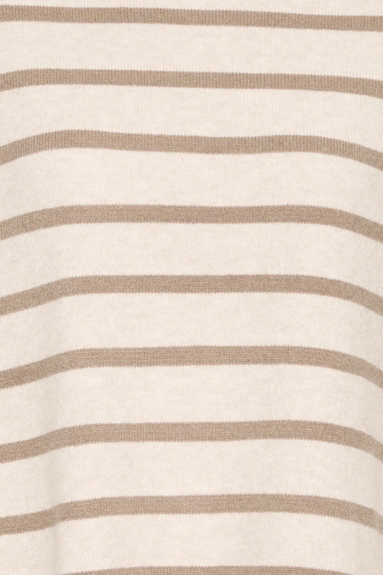 Poncho Fransa a collo alto a righe senza maniche in acrilico