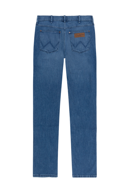 WRANGLER Jeans Uomo Regular Straight denim Aries Blue “Greensboro”