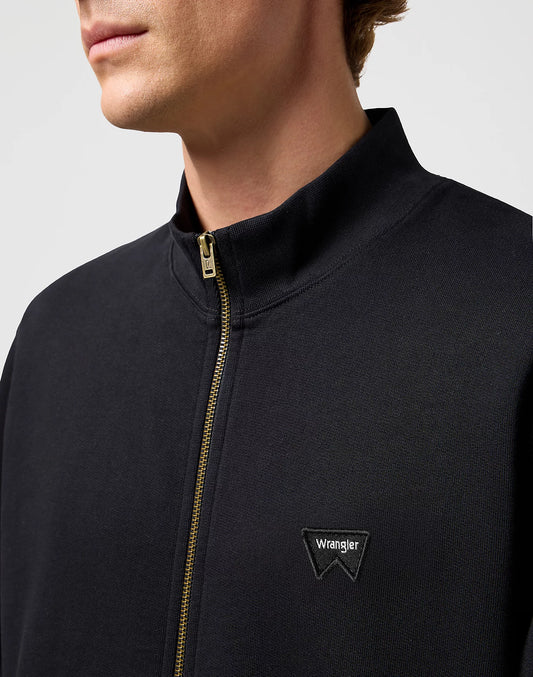 WRANGLER Felpa Uomo con colletto alto e zip in cotone