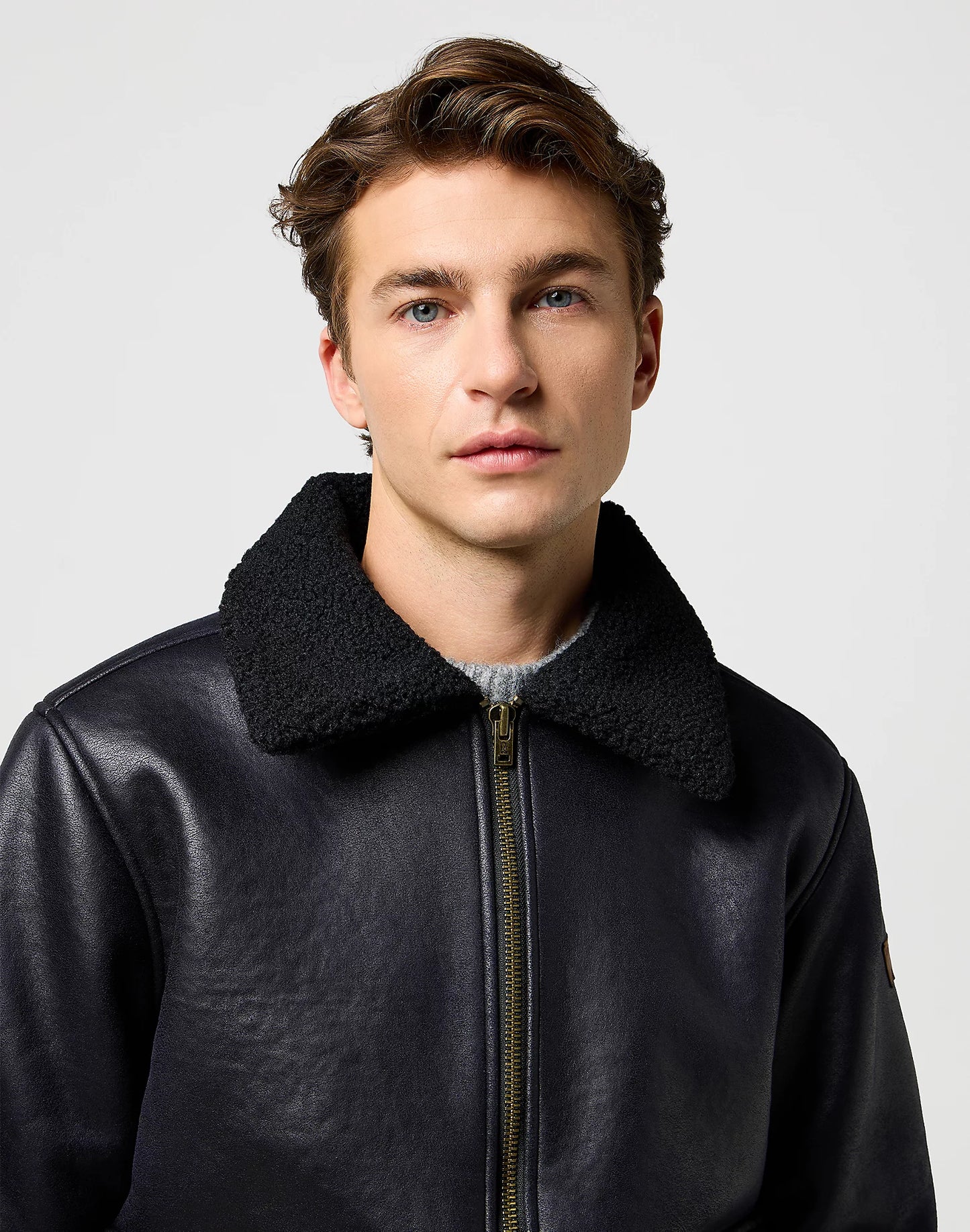 Wrangler Montone Uomo effetto shearling Regular fit Nero
