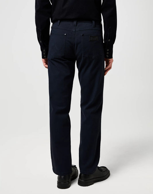 WRANGLER Jeans Uomo Regular fit High Stretch blu navy “Greensboro”