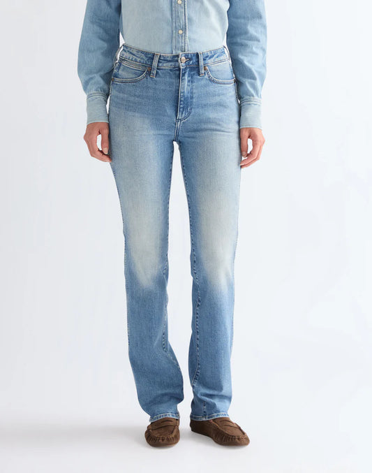 Wrangler · Jeans donna straight vita media blu chiaro