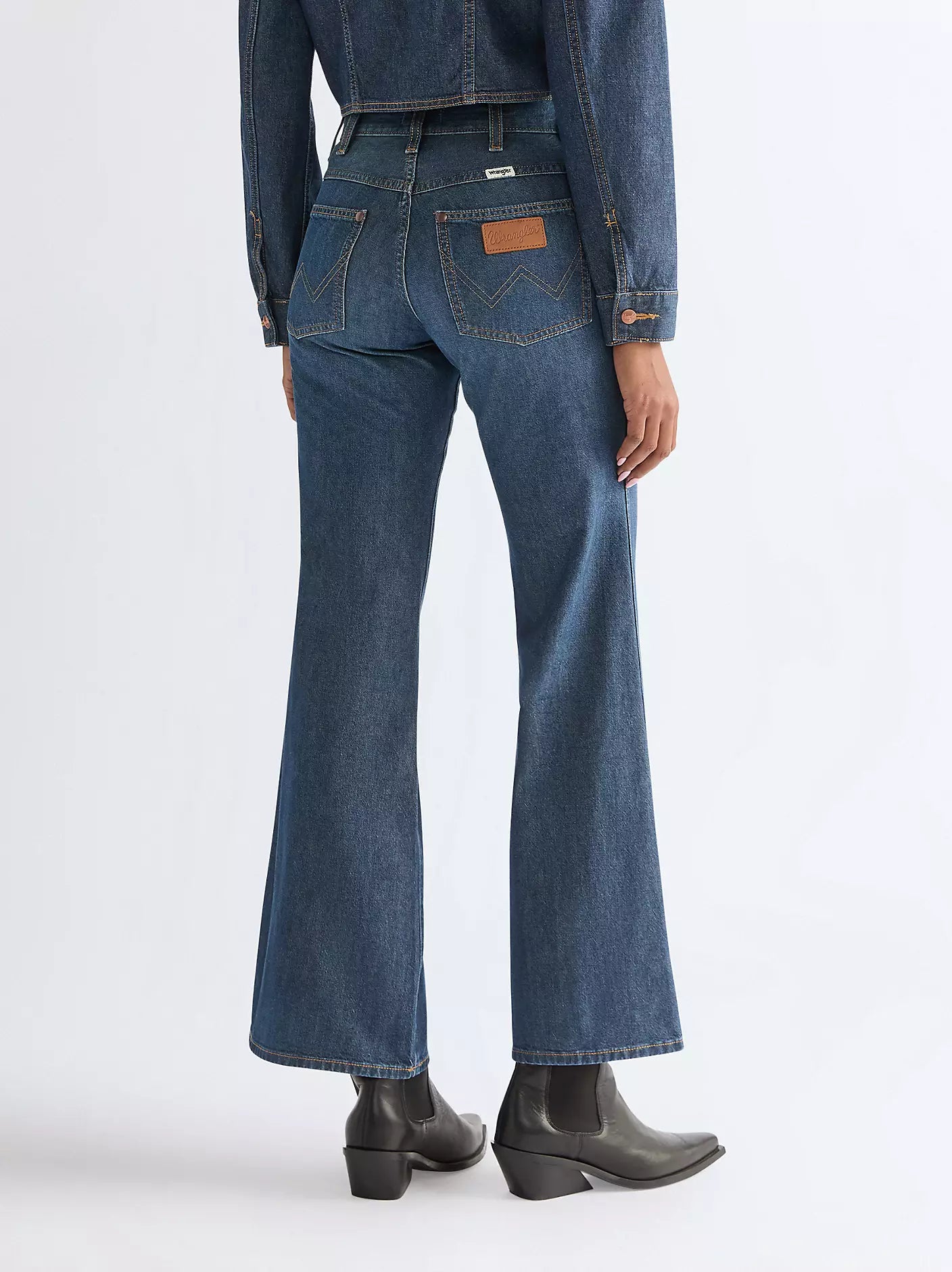 Wrangler · Jeans donna flare 70s blu scuro