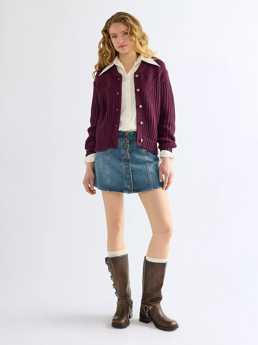 Wrangler · Cardigan donna western misto lana