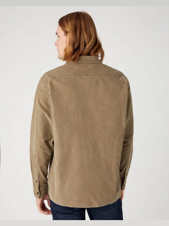 WRANGLER Camicia Uomo in velluto a coste Beige