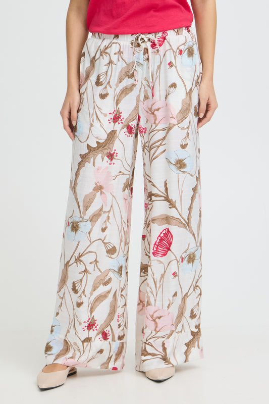 Fransa · Pantaloni donna palazzo floreale