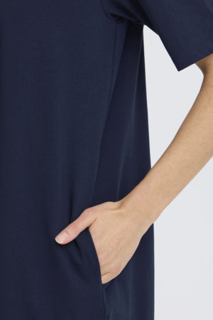 Fransa Abito Donna t-shirt corto minimal in tessuto leggero