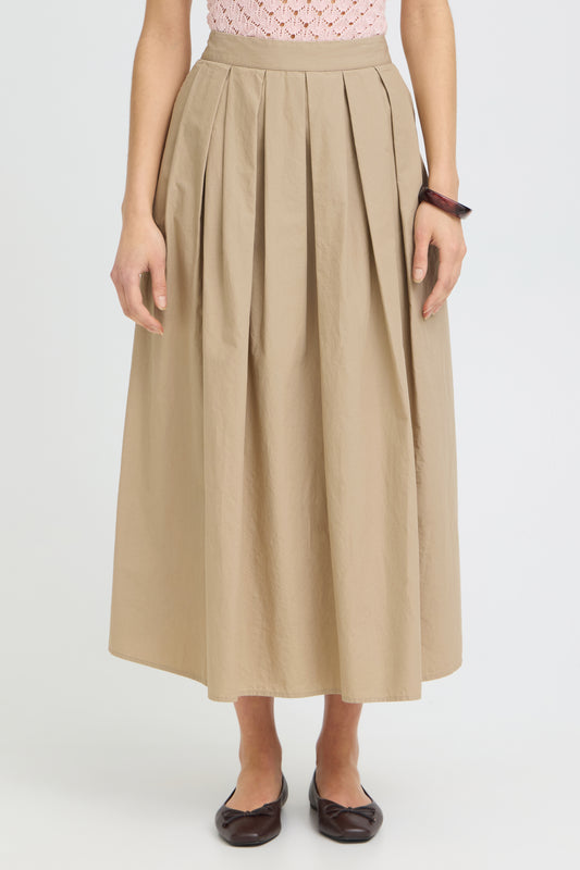 Fransa · Gonna donna midi ampia beige
