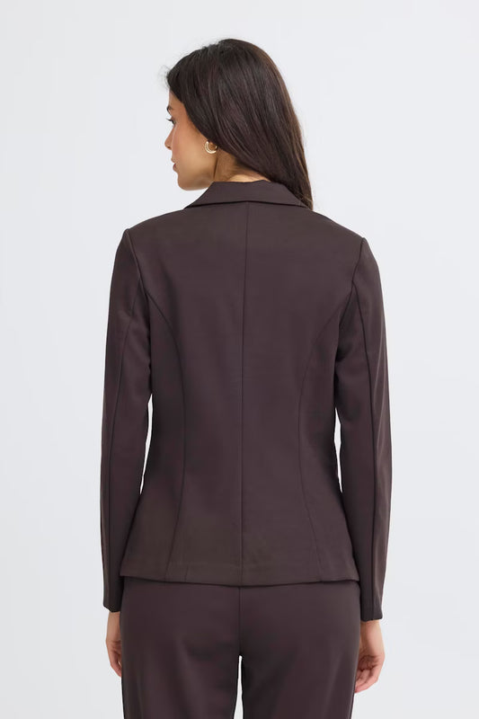 FRANSA Blazer Donna monopetto in poliestere riciclato e viscosa