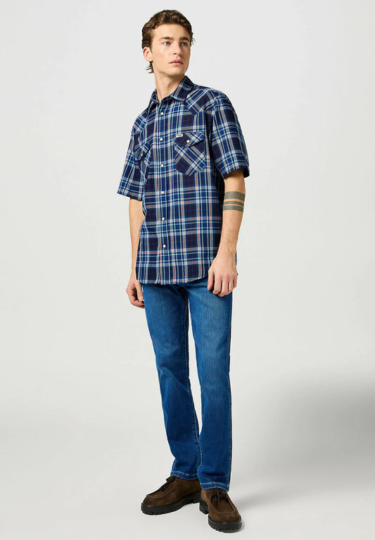 WRANGLER Jeans Uomo Slim Tapered Epic Soft denim Dandelion Summer “Larston”