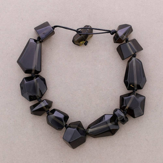 Collana con Perline Irregolari in Resina