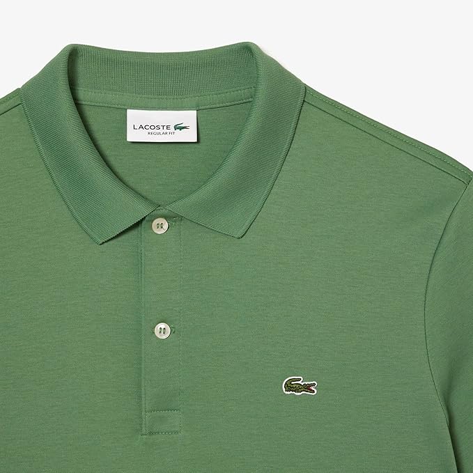LACOSTE Polo Uomo Manica Corta Cotone Pima Verde