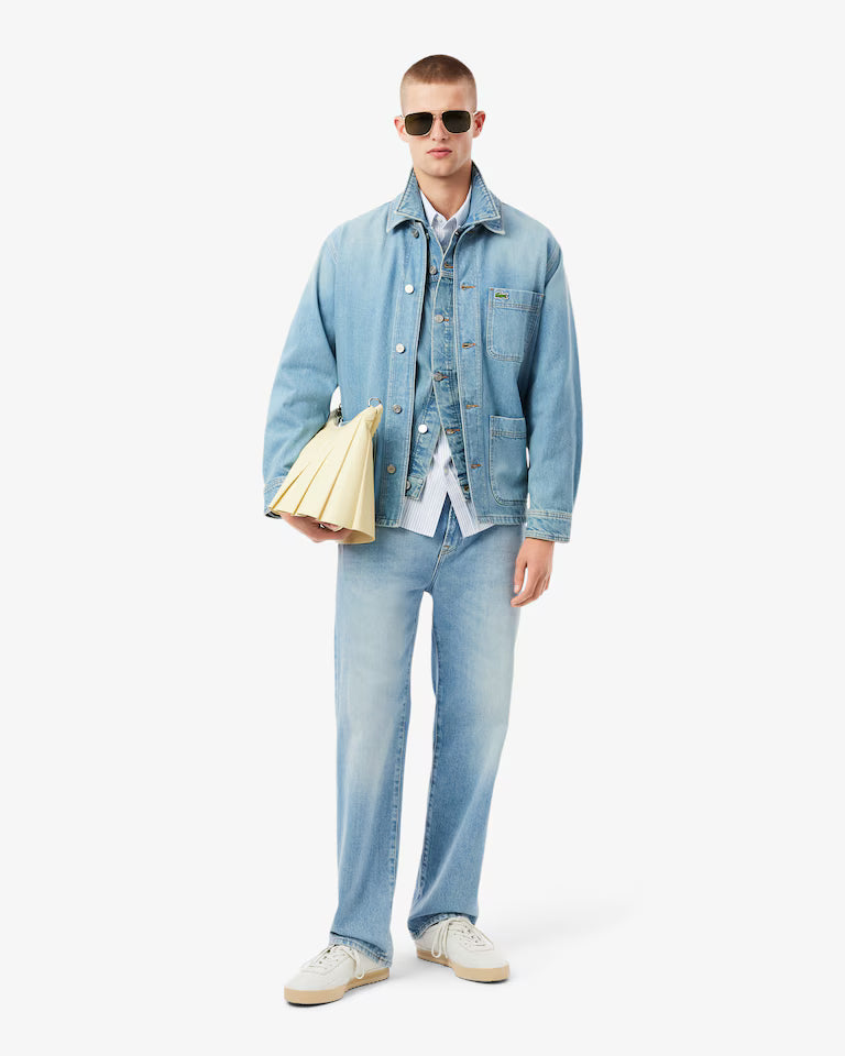 Lacoste Camicia Uomo Regular fit in cotone pinpoint
