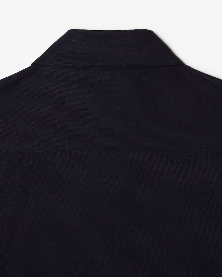 Lacoste Camicia Uomo Regular fit in Popeline di Cotone Blu