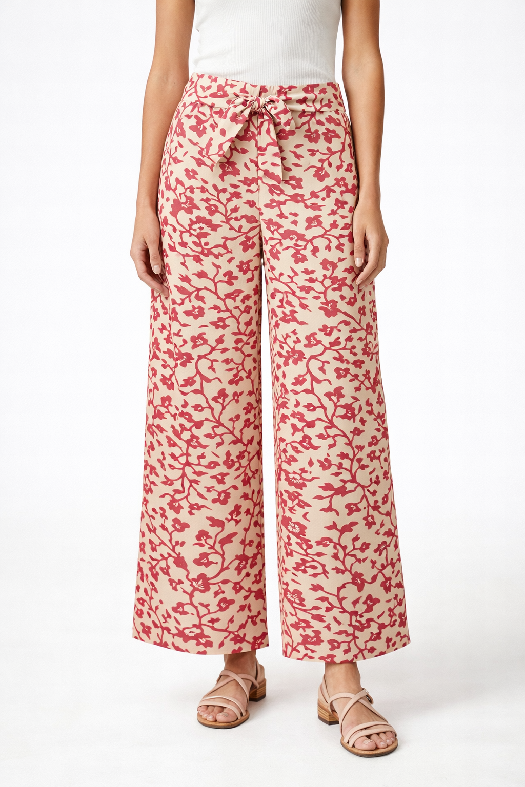 Six Months for Two · Pantaloni donna palazzo fantasia floreale cintura