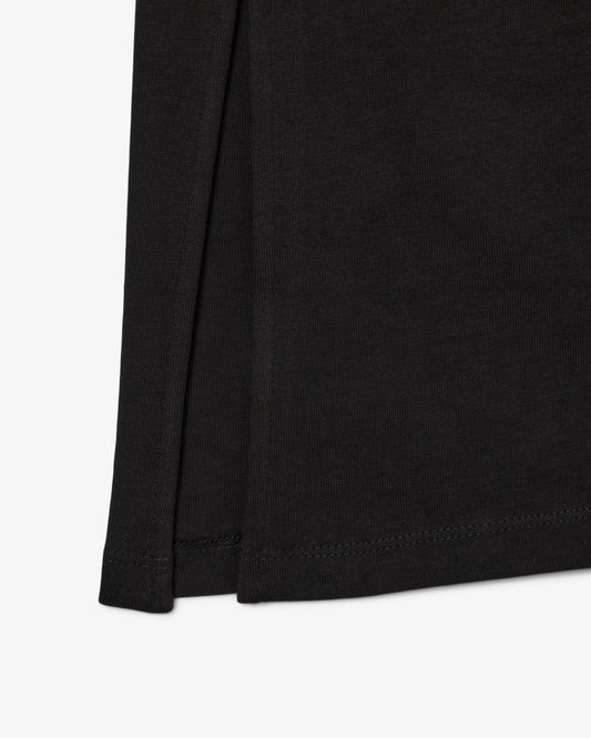 LACOSTE Abito Donna T-Shirt in Jersey di Cotone Organico Nero