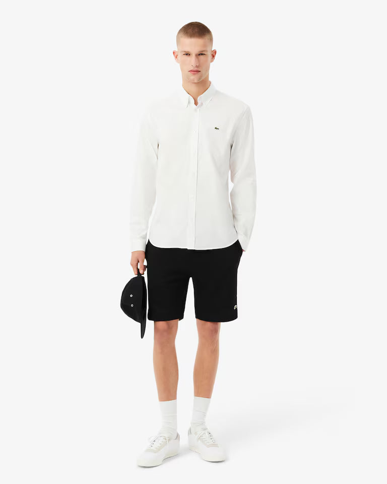 Lacoste · Bermuda uomo regular felpato nero