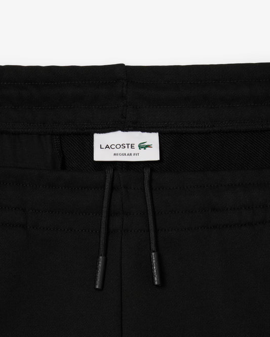Lacoste Shorts Uomo regular fit in Cotone felpato organico Nera