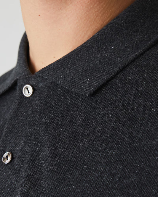 Lacoste Polo Uomo Manica Corta in Cotone Piqué Grigio Melange