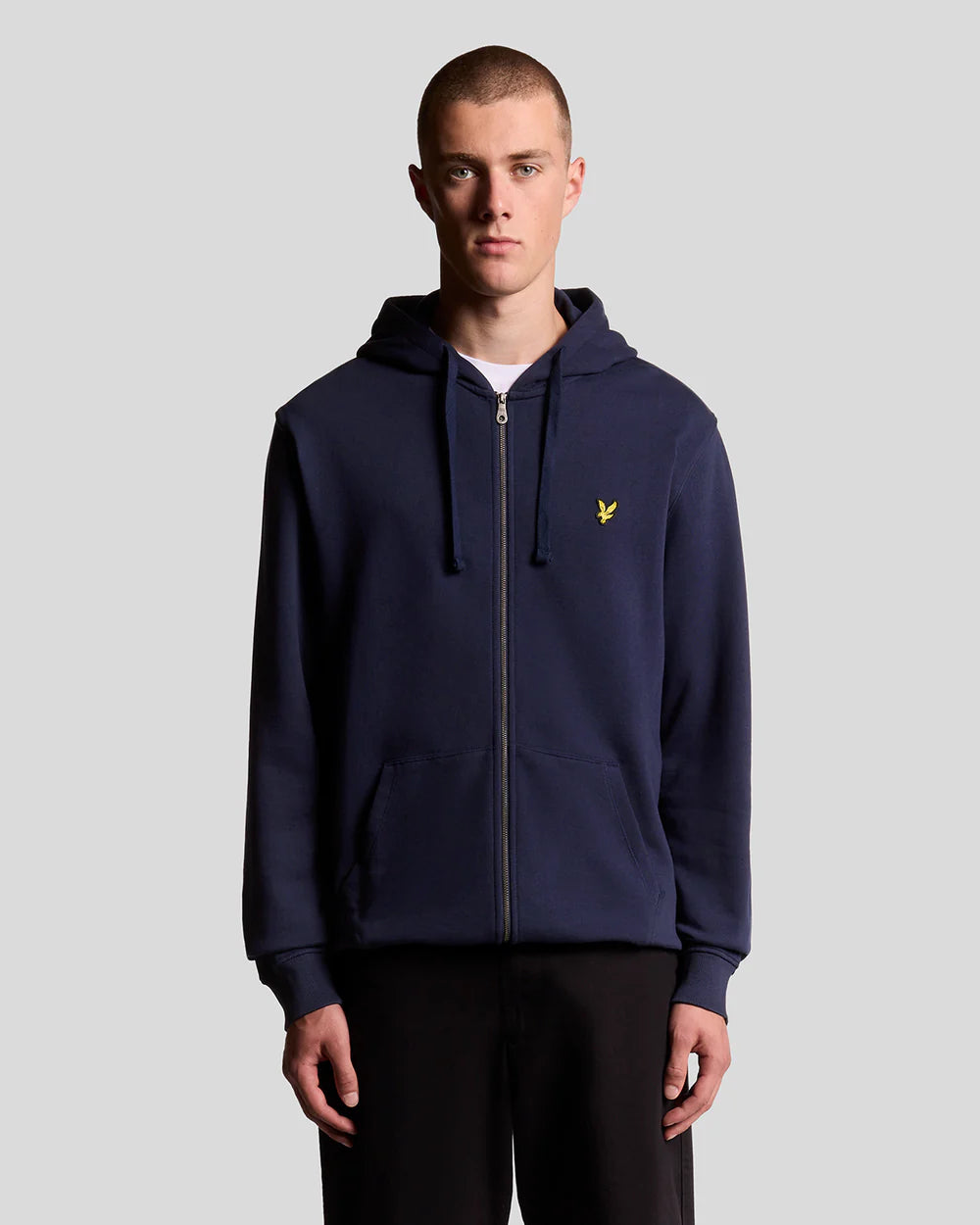 Lyle & Scott · Felpa uomo regular fit zip blu