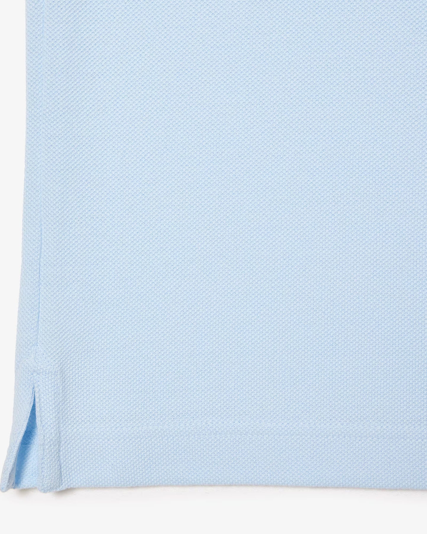 Lacoste Polo Uomo Slim Fit Piqué Manica Corta Azzurro