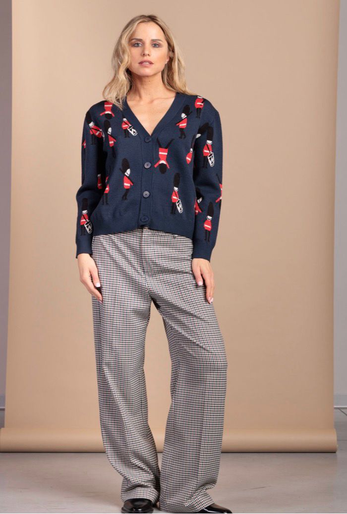 REBEKA ROSS Cardigan Donna con guardie reali in Viscosa