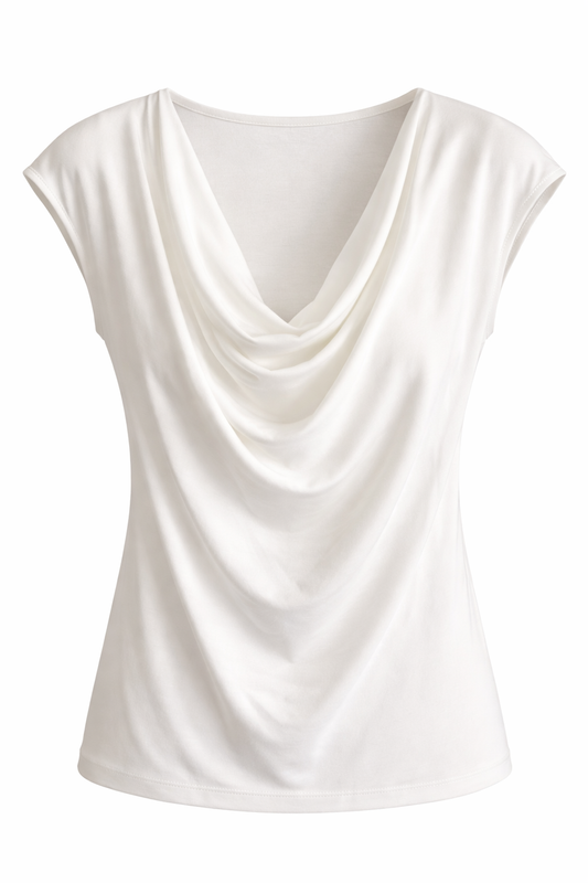 Rebeka Ross · Top donna scollo drappeggiato