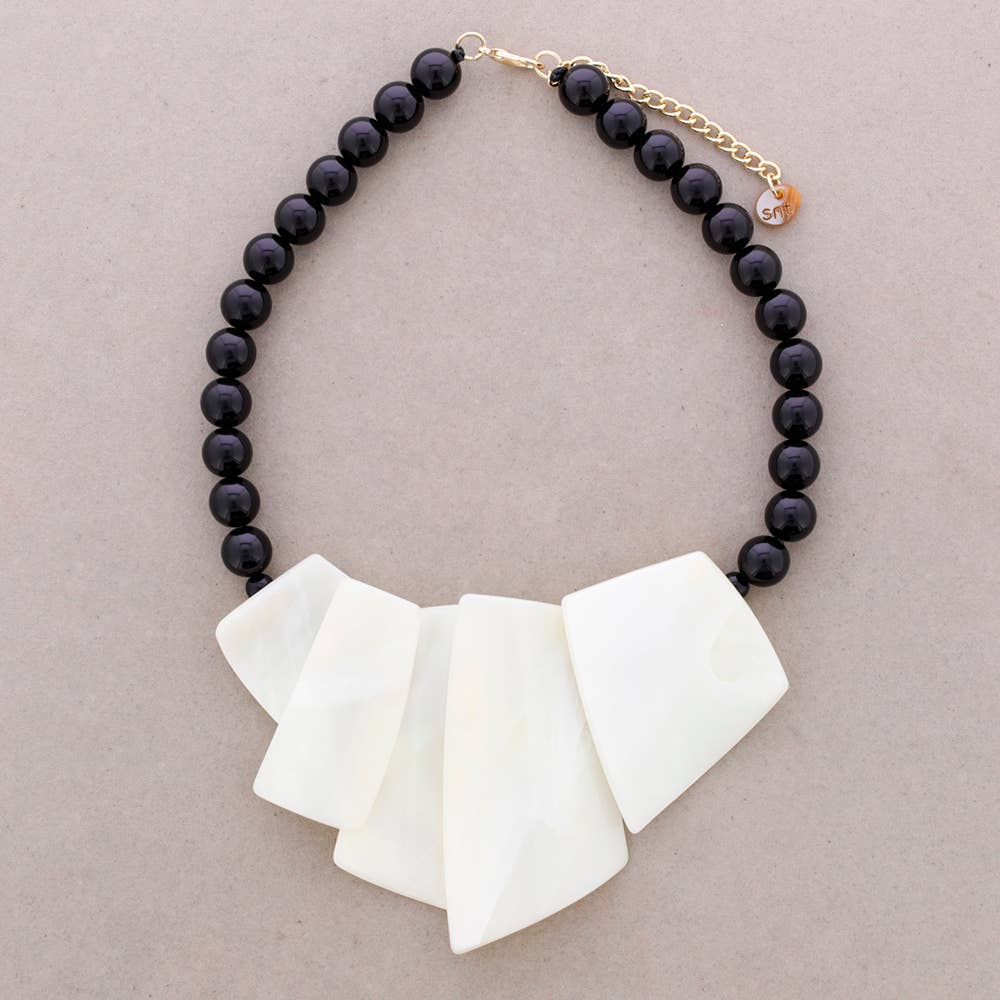 Collana Pendenti Geometrici Resina