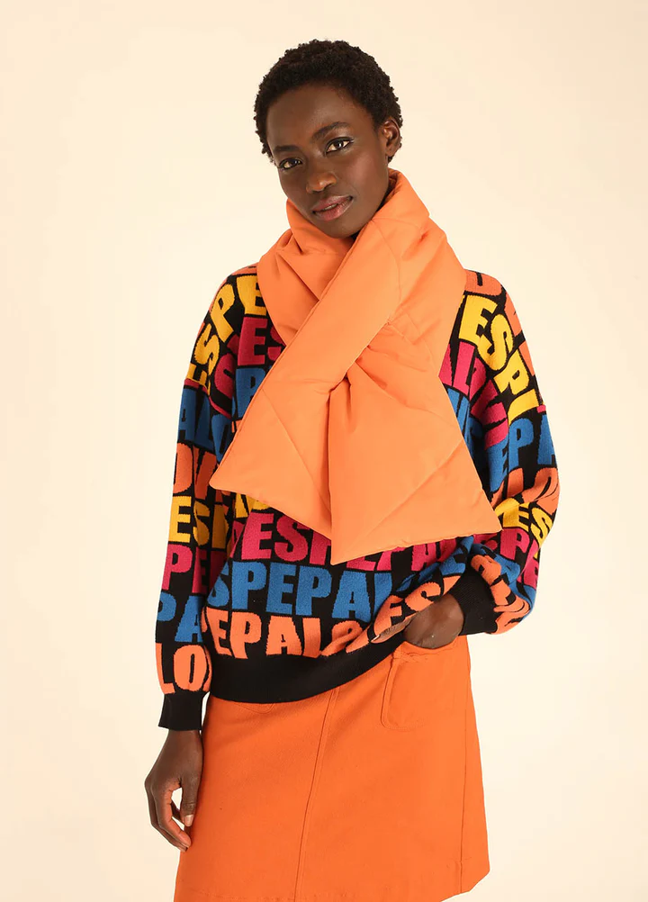 Sciarpa Donna Pepaloves Quilted Bananas – Imbottita con Stampa Colorata