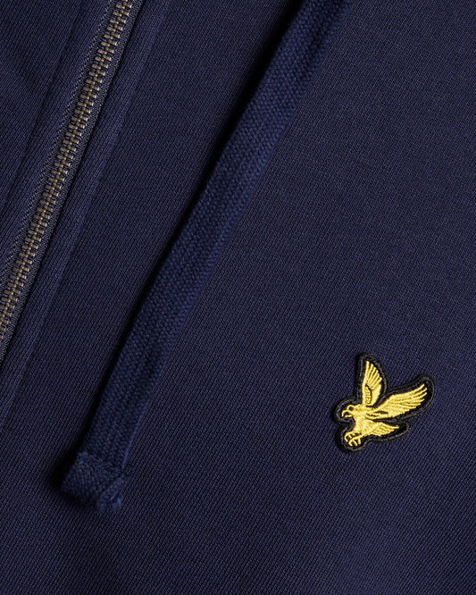 LYLE & SCOTT Felpa Uomo Regular Fit con zip in cotone loopback