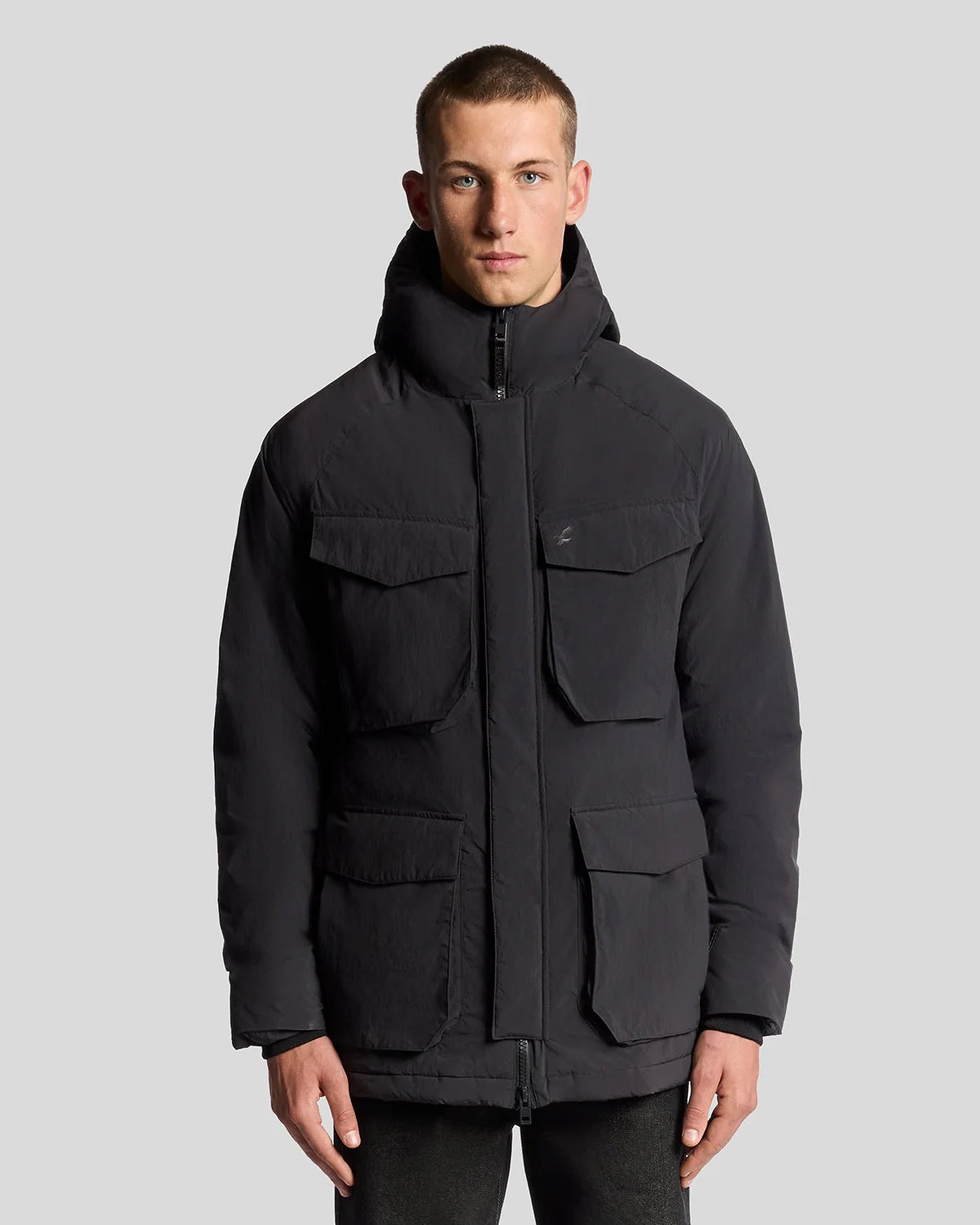 LYLE & SCOTT Parka Uomo in Nylon nero