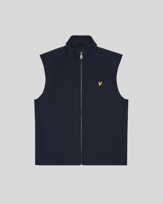Lyle & Scott Gilet Uomo softshell con zip full Blu