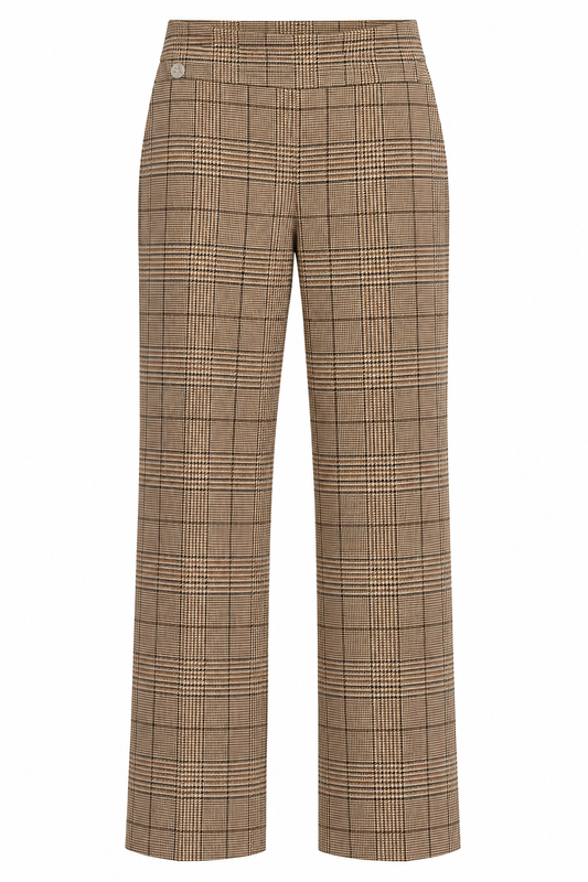 Rebeka Ross · Pantalone donna Quadri Beige