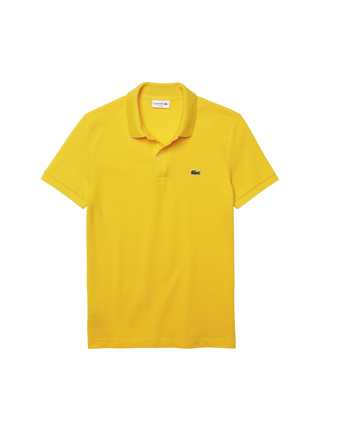 Lacoste Polo Uomo Slim Fit Piqué Manica Corta Giallo