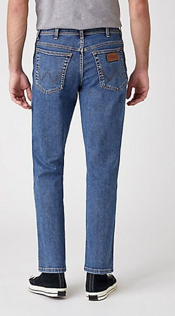 WRANGLER Jeans Uomo Authentic Slim denim Stone Wash “Texas”