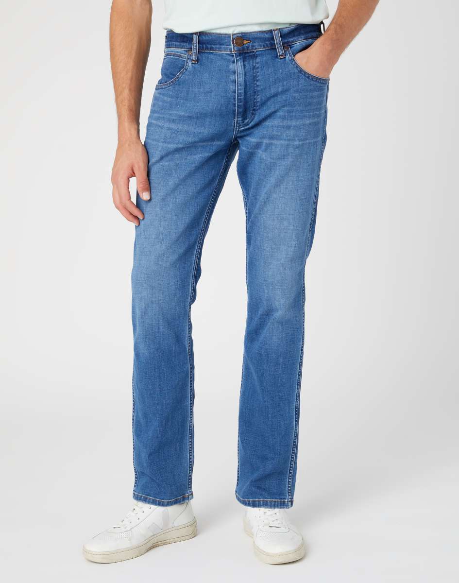 WRANGLER Jeans Uomo Regular Straight denim Softwear “Greensboro”