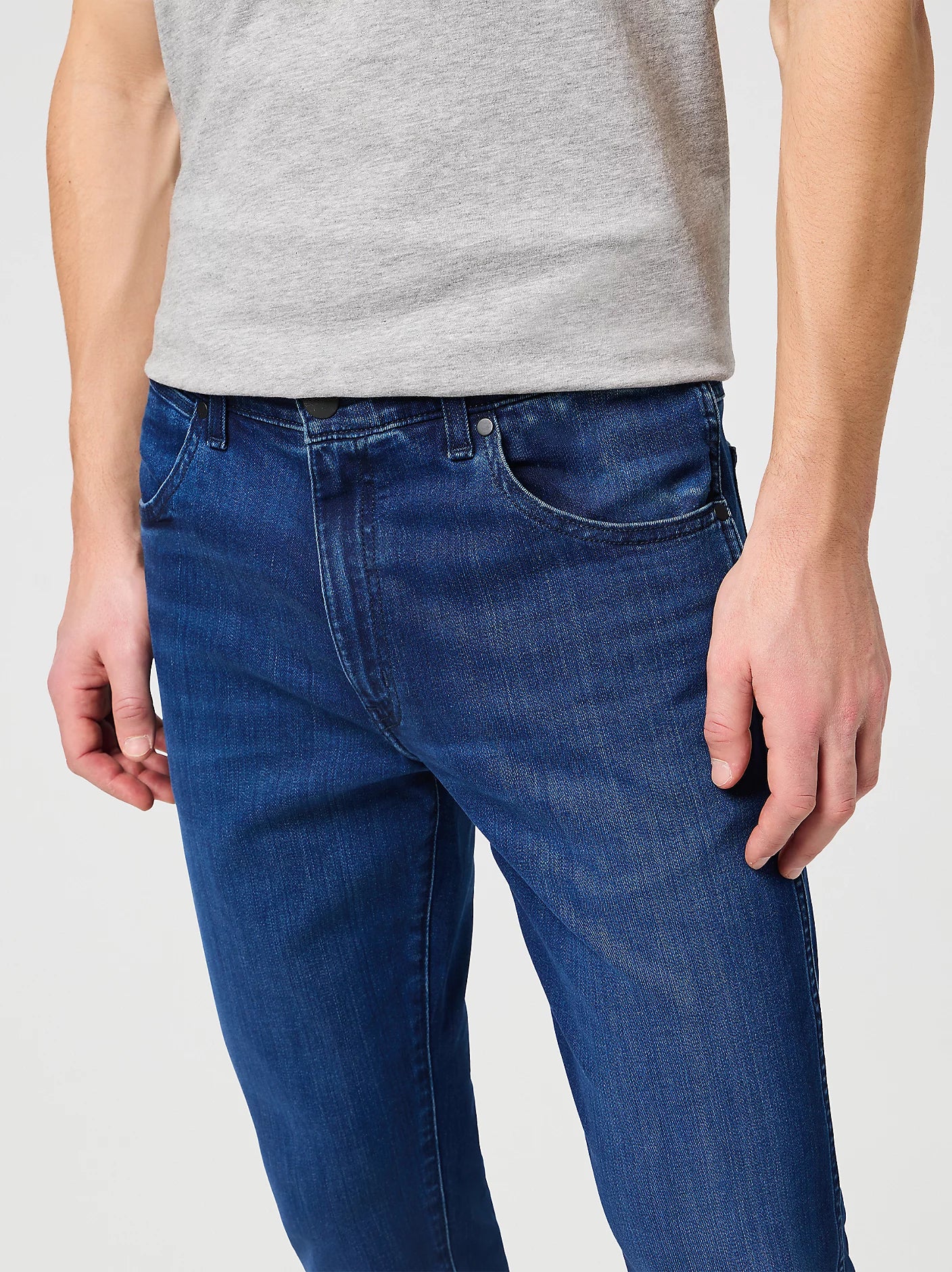 Wrangler · Jeans Larston uomo slim tapered blu