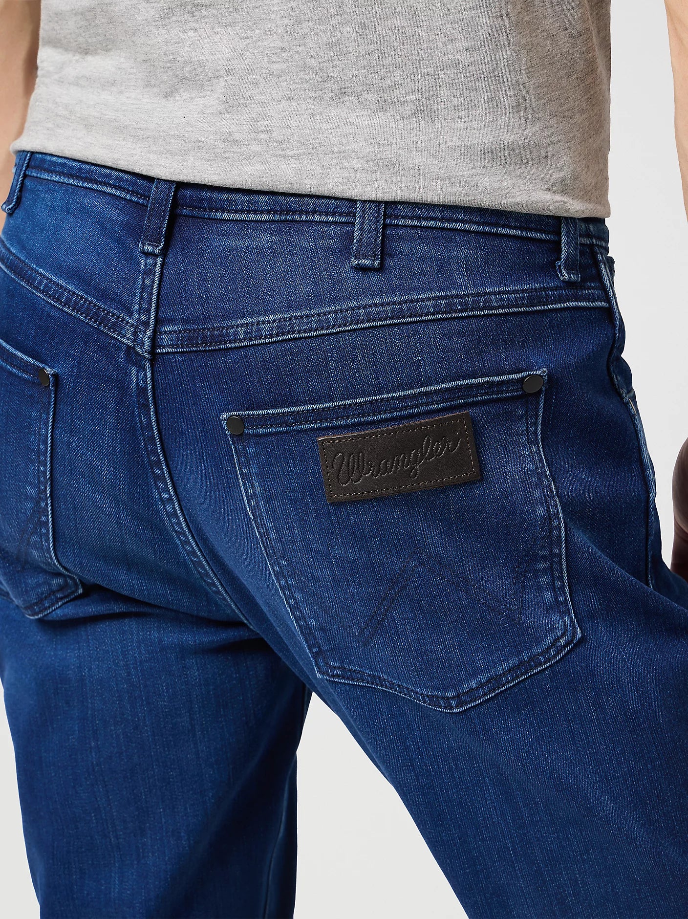 Wrangler · Jeans Larston uomo slim tapered blu