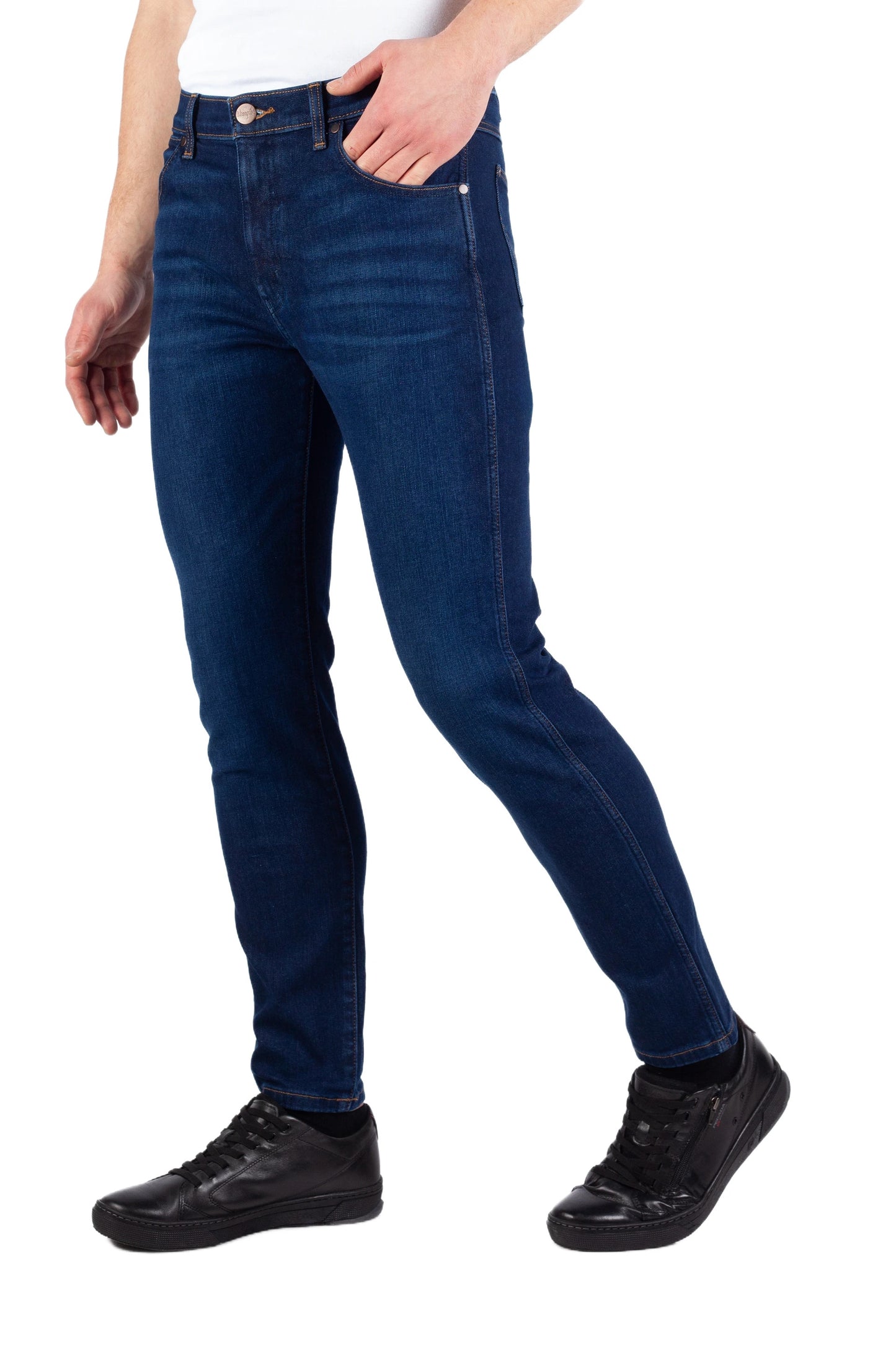 Wrangler · Jeans Larston uomo slim tapered blu scuro