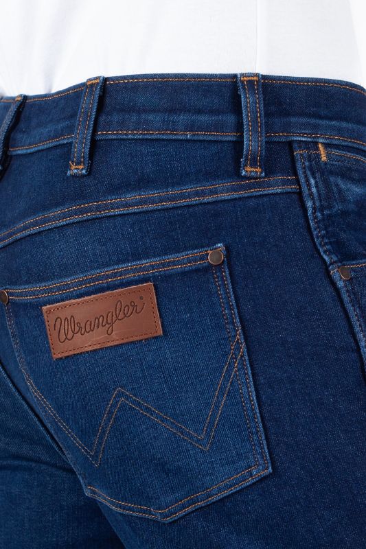 Wrangler · Jeans Larston uomo slim tapered blu scuro