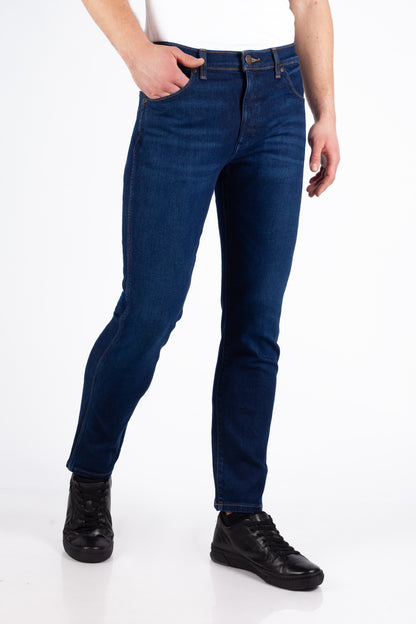 Wrangler · Jeans Larston uomo slim tapered blu scuro