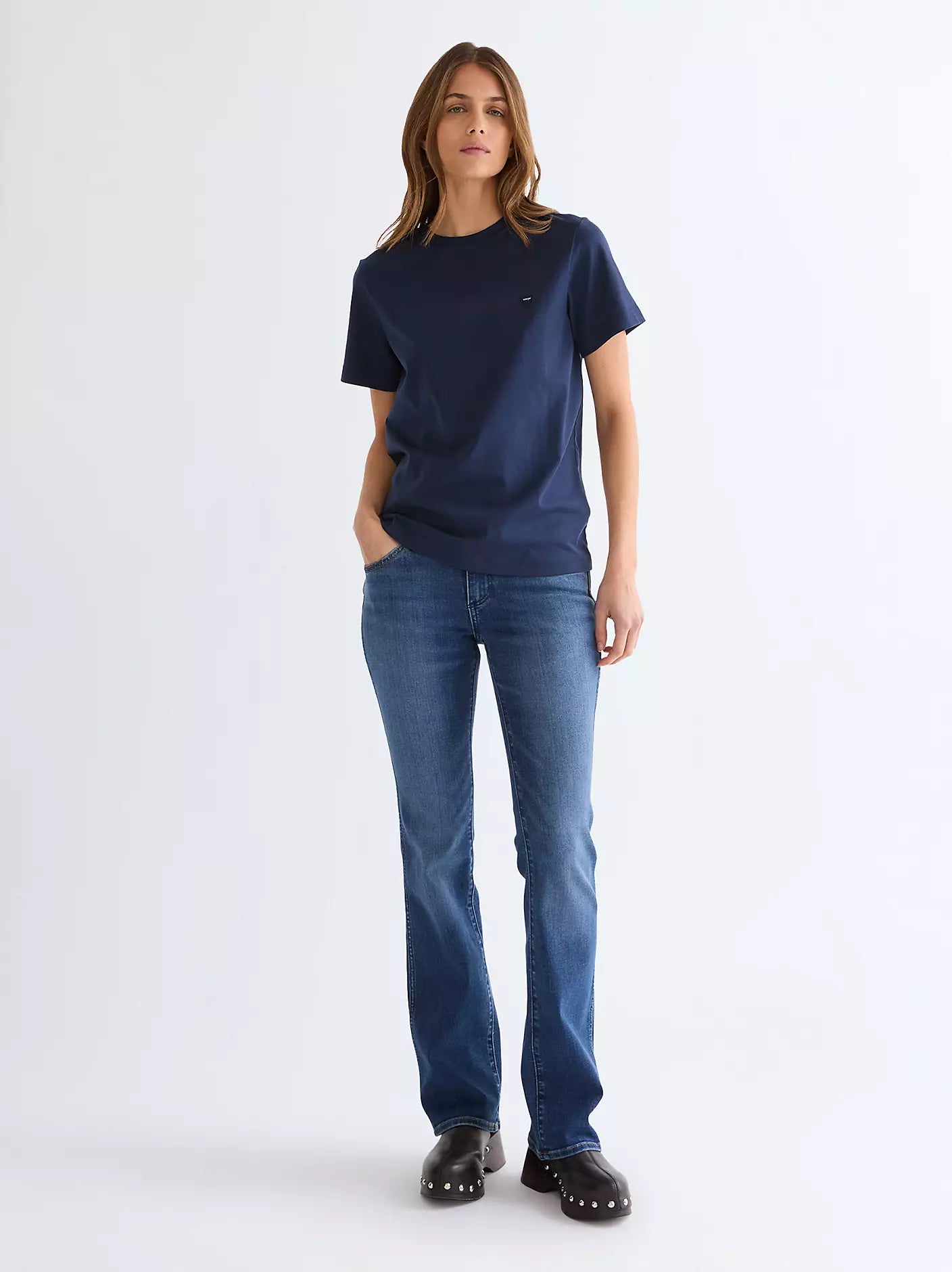 Wrangler T-shirt Donna girocollo in cotone
