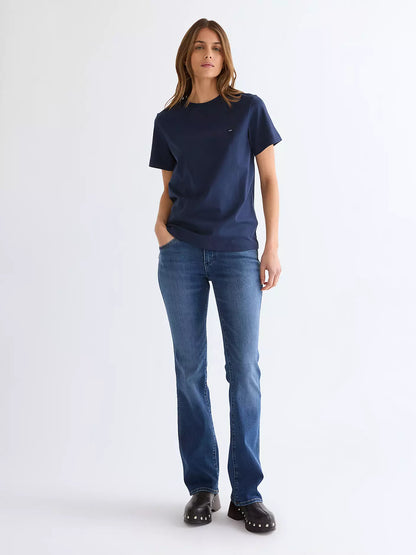 Wrangler T-shirt Donna girocollo in cotone