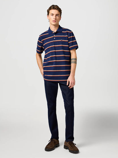 WRANGLER Jeans Uomo Slim Tapered Epic Soft denim Moonlight Rinse “Larston”