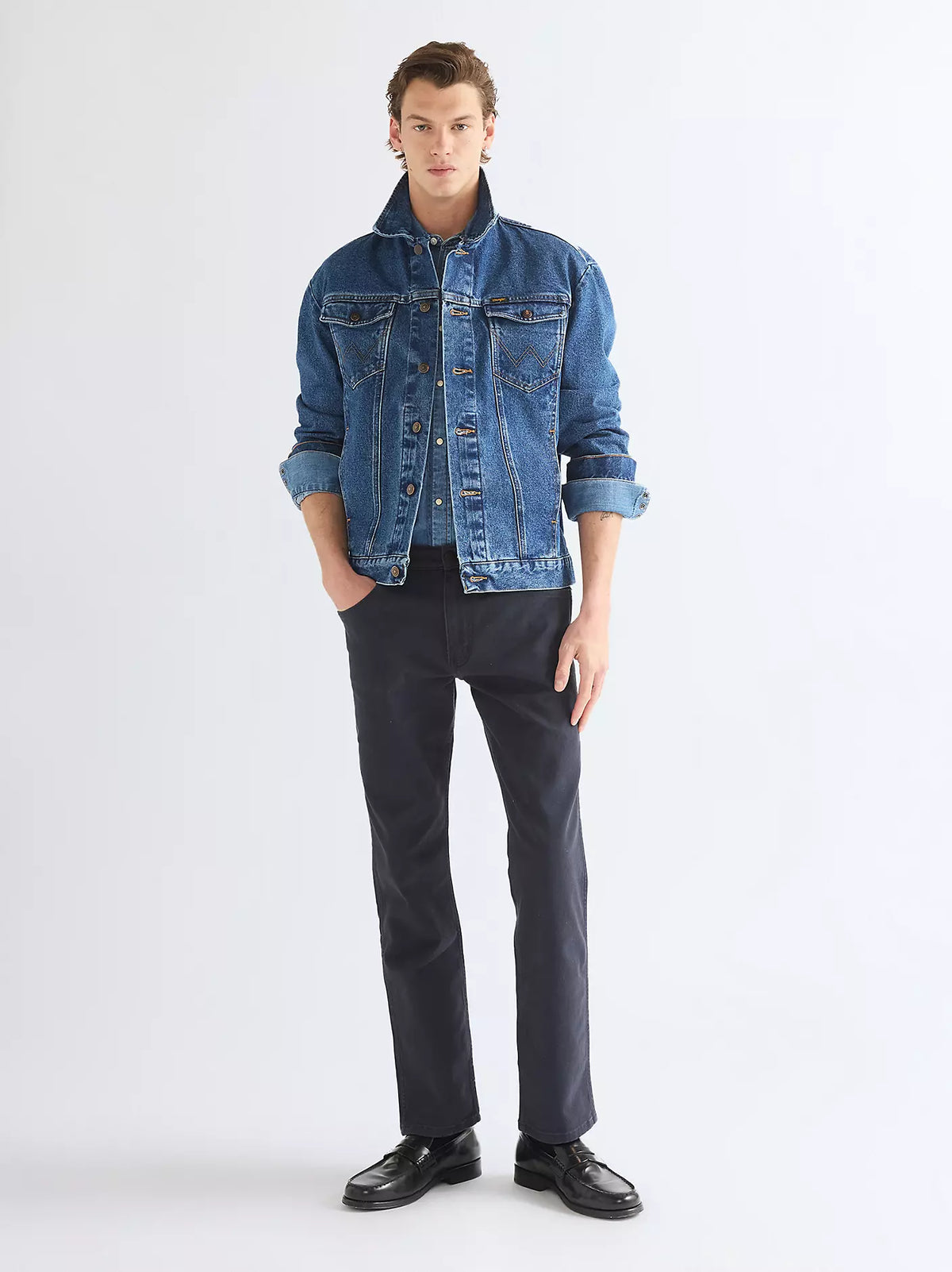 Wrangler · Jeans Greensboro uomo straight cotone stretch