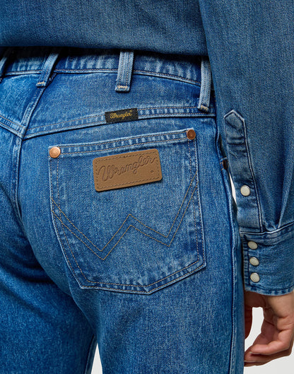 WRANGLER Jeans Donna Low Rise Cowboy gamba dritta denim Lasso Lagoon “Cowboy”