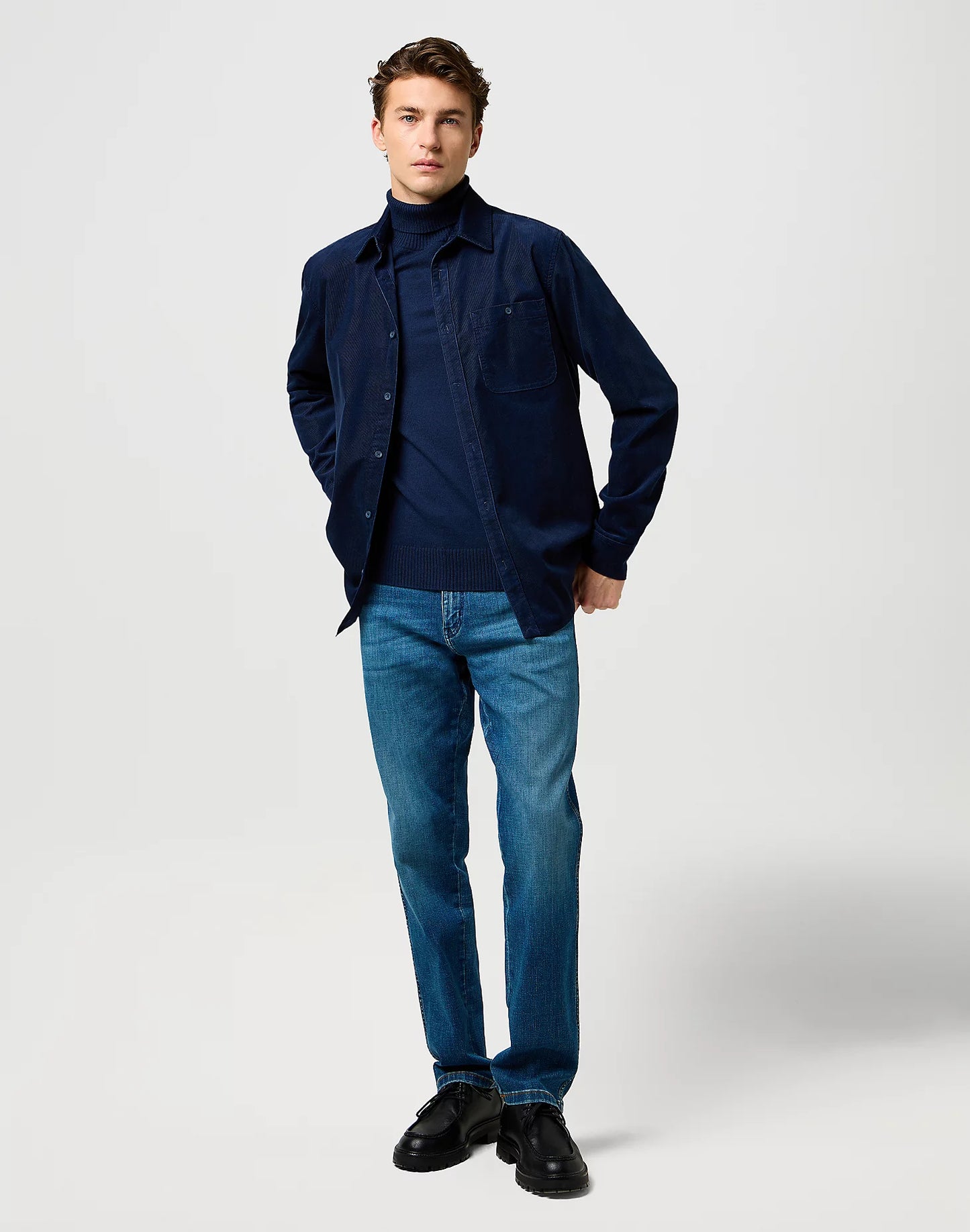 Wrangler Maglione Uomo a collo alto regular in misto lana