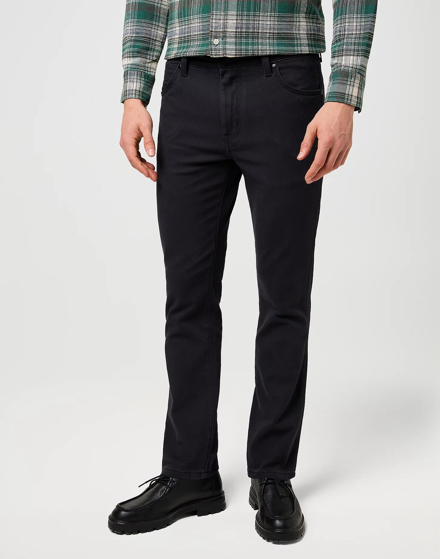 Wrangler pantaloni Slim Tapered twill stretch Black “Larston”