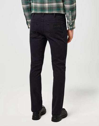 Wrangler pantaloni Slim Tapered twill stretch Black “Larston”