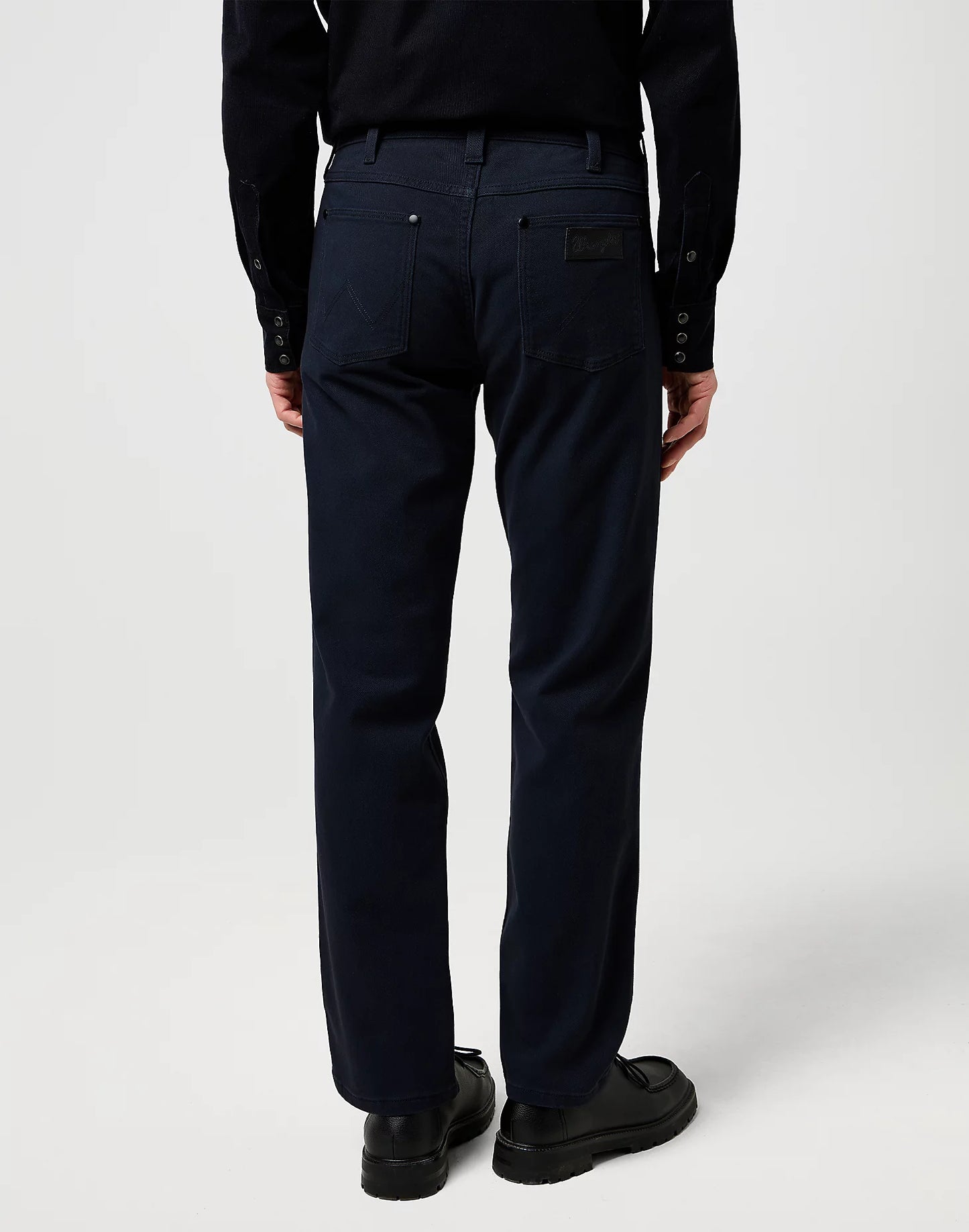 WRANGLER Jeans Uomo Regular fit High Stretch blu navy “Greensboro”